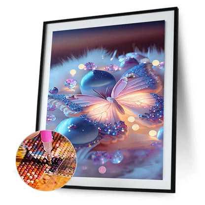 Jewel Butterfly - Full Round Drill Diamond Painting 30*40CM