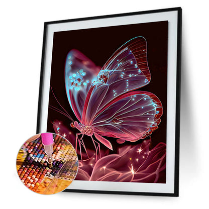 Jewel Butterfly - Full Round Drill Diamond Painting 30*40CM