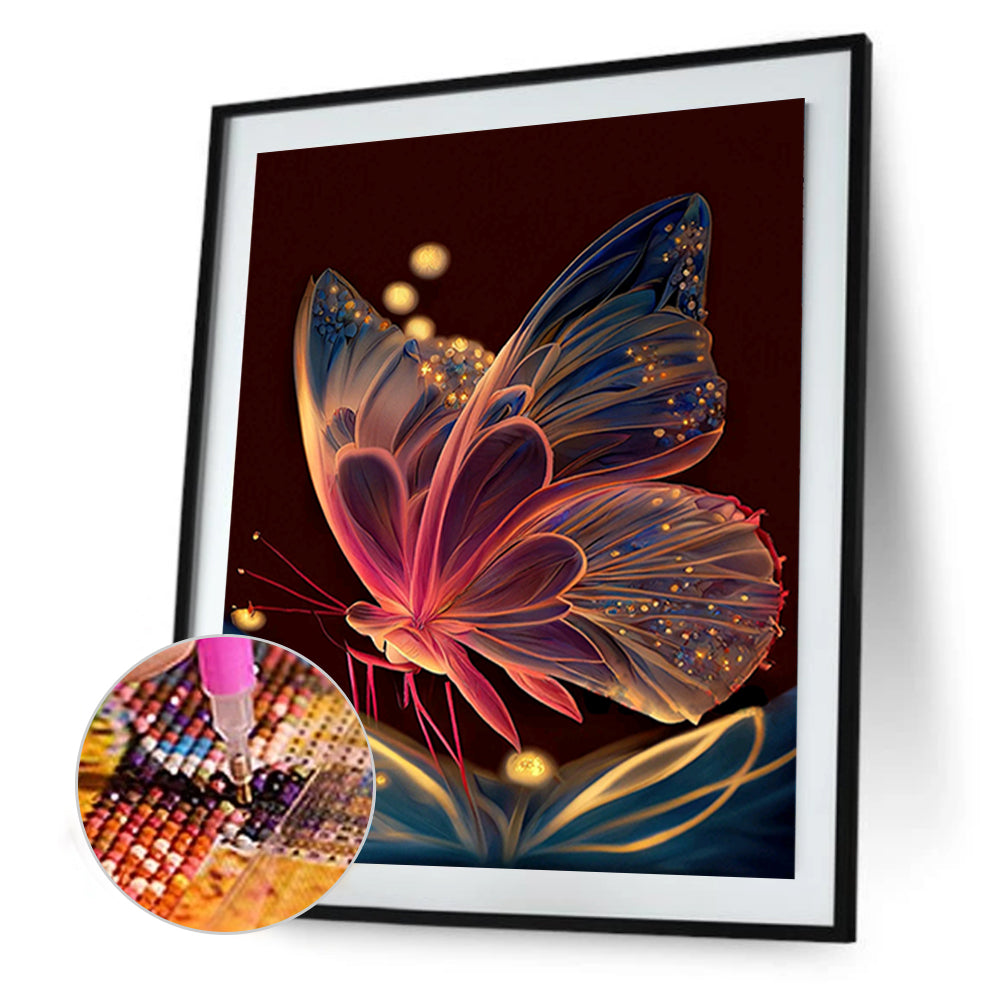 Jewel Butterfly - Full Round Drill Diamond Painting 30*40CM