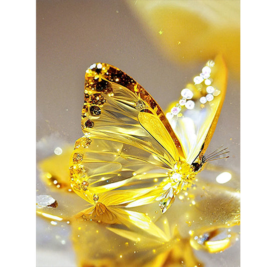 Jewel Butterfly - Full Round Drill Diamond Painting 30*40CM