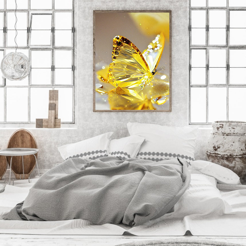 Jewel Butterfly - Full Round Drill Diamond Painting 30*40CM