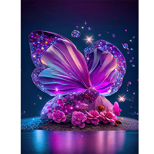 Jewel Butterfly - Full Round Drill Diamond Painting 30*40CM