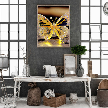 Jewel Butterfly - Full Round Drill Diamond Painting 30*40CM