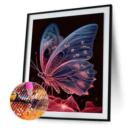 Jewel Butterfly - Full Round Drill Diamond Painting 30*40CM