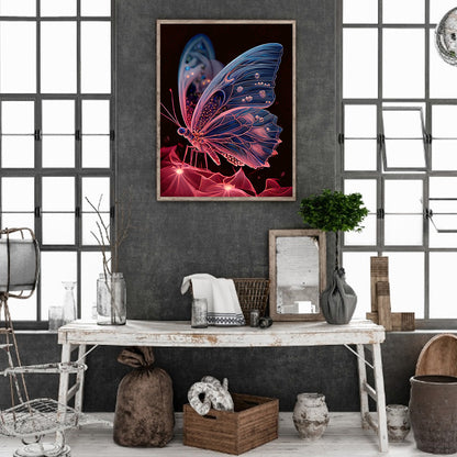 Jewel Butterfly - Full Round Drill Diamond Painting 30*40CM