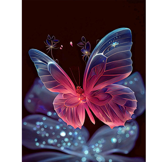 Jewel Butterfly - Full Round Drill Diamond Painting 30*40CM