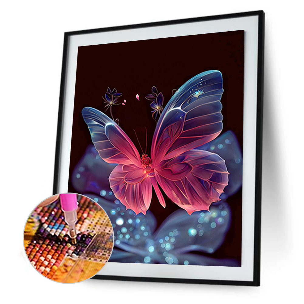 Jewel Butterfly - Full Round Drill Diamond Painting 30*40CM