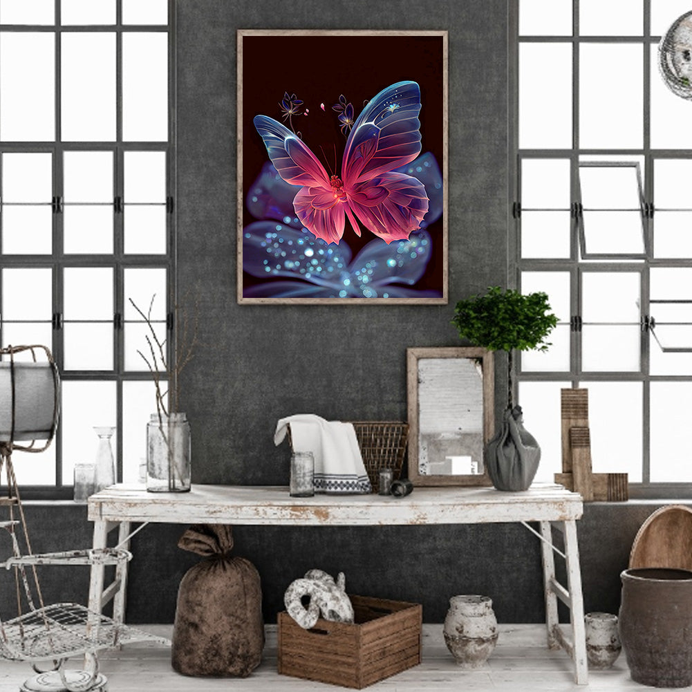 Jewel Butterfly - Full Round Drill Diamond Painting 30*40CM