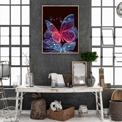 Jewel Butterfly - Full Round Drill Diamond Painting 30*40CM