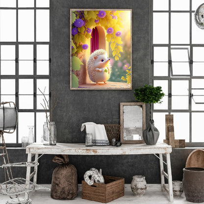 Hedgehog - Full Round Drill Diamond Painting 30*40CM