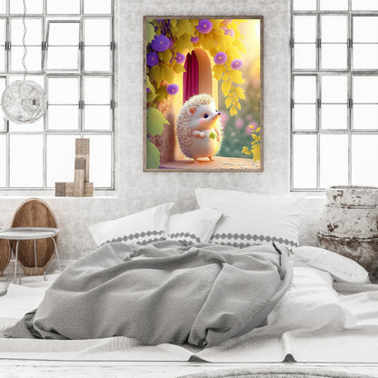 Hedgehog - Full Round Drill Diamond Painting 30*40CM