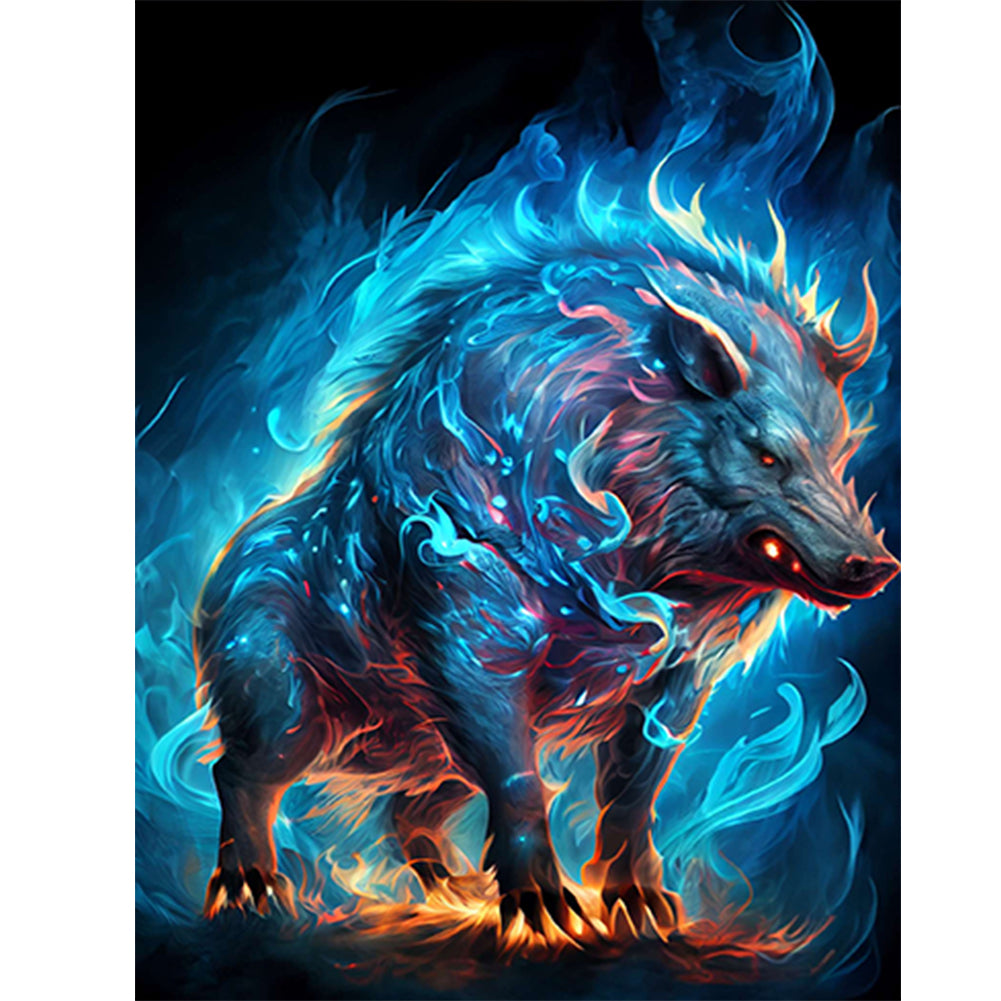 Magic Version Of The Zodiac Pig - Full Round Drill Diamond Painting 30*40CM