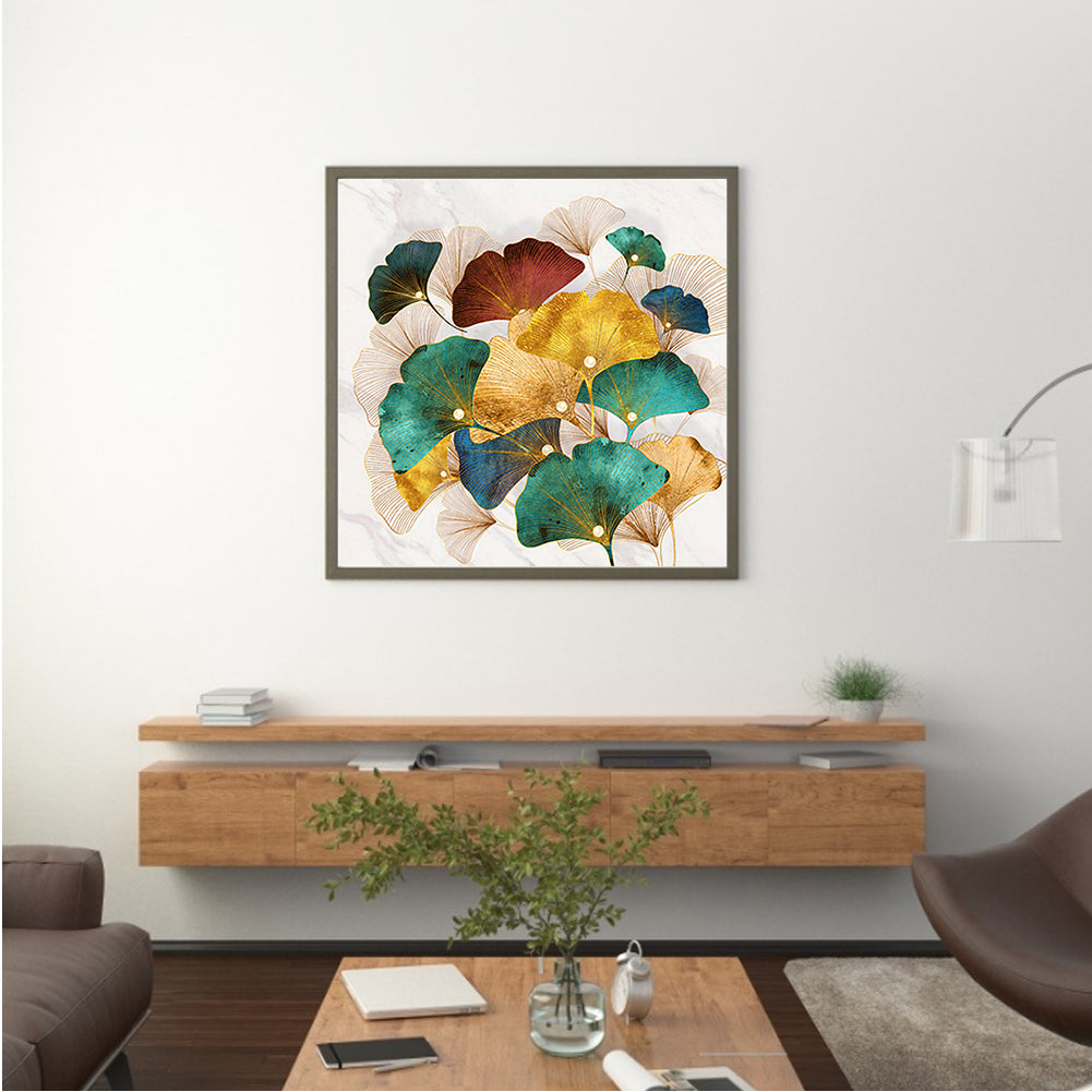 Ginkgo - Full Round Drill Diamond Painting 30*30CM