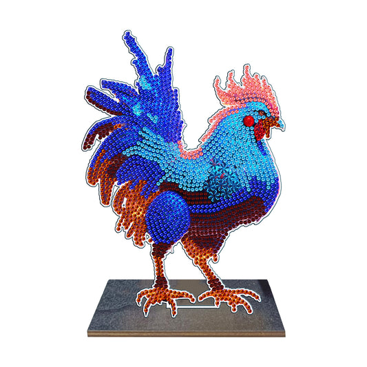 DIY Crystal Diamond Ornament Art Chicken