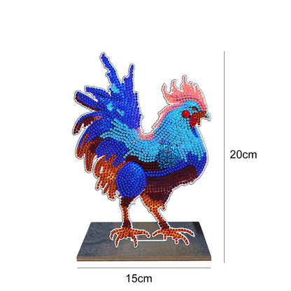 DIY Crystal Diamond Ornament Art Chicken