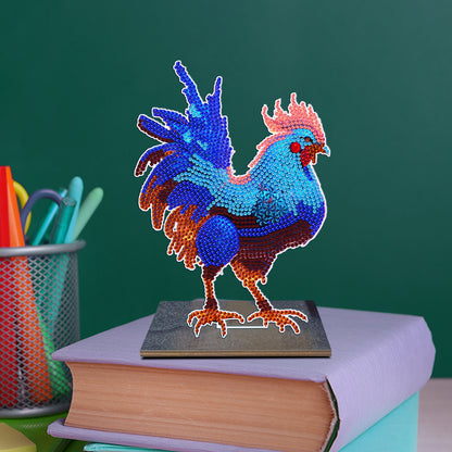 DIY Crystal Diamond Ornament Art Chicken