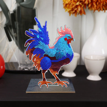 DIY Crystal Diamond Ornament Art Chicken