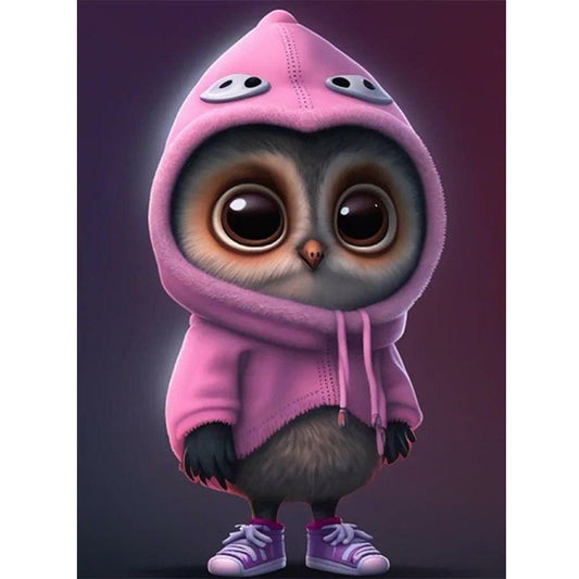 Little Owl - Full Round Drill Diamond Painting 30*40CM