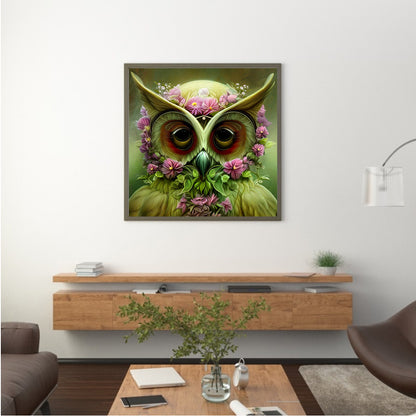 Owl - Full Round Drill Diamond Painting 30*30CM