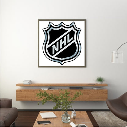 Nhl Ice Hockey Logo - Full Round Drill Diamond Painting 30*30CM