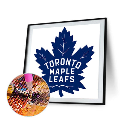 Toronto Maple Leafs Hockey Team Logo - Full Round Drill Diamond Painting 30*30CM