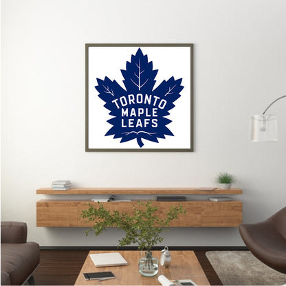 Toronto Maple Leafs Hockey Team Logo - Full Round Drill Diamond Painting 30*30CM