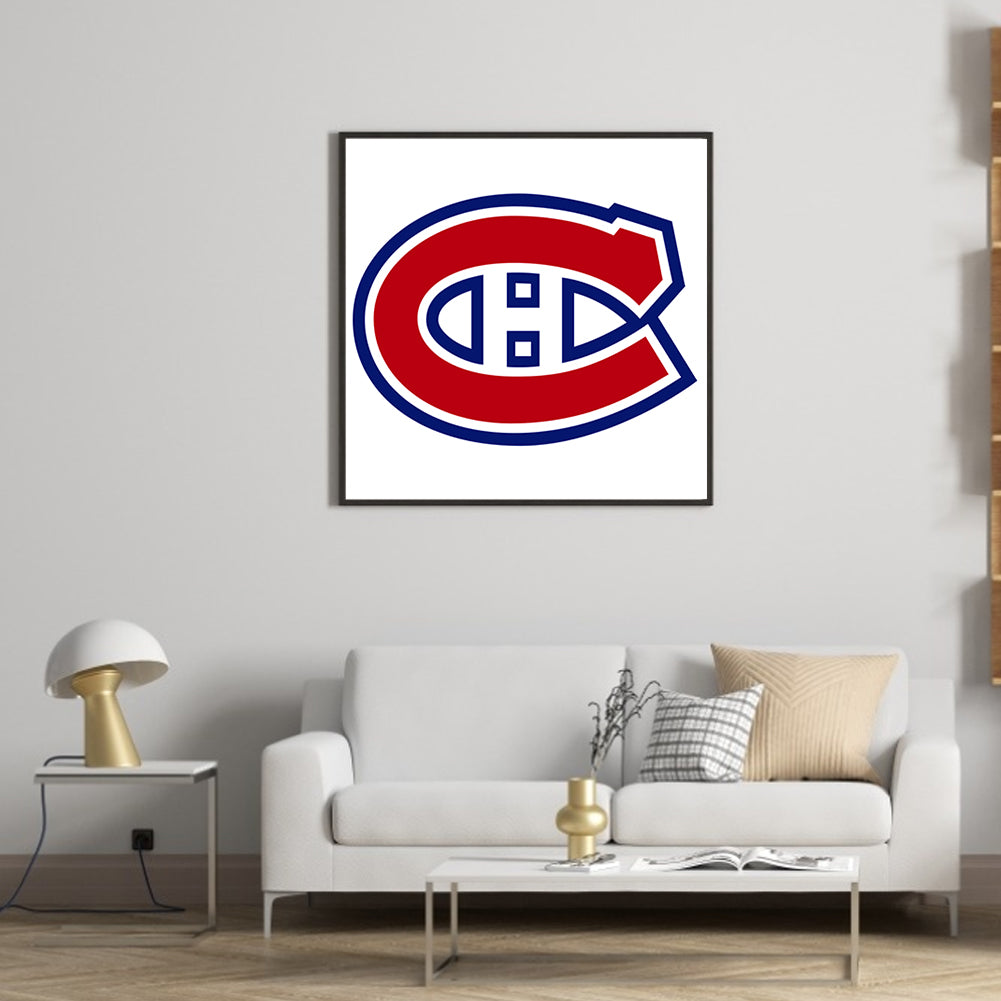 Montreal Canadiens Logo - Full Round Drill Diamond Painting 30*30CM