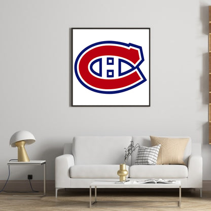 Montreal Canadiens Logo - Full Round Drill Diamond Painting 30*30CM