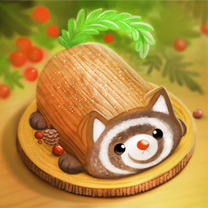 Cute Dessert Animal - Full Round Drill Diamond Painting 30*30CM