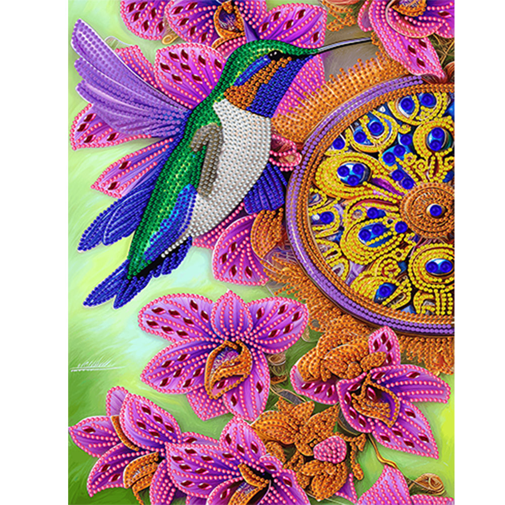 Hummingbird - Full Round Drill Diamond Painting 30*40CM