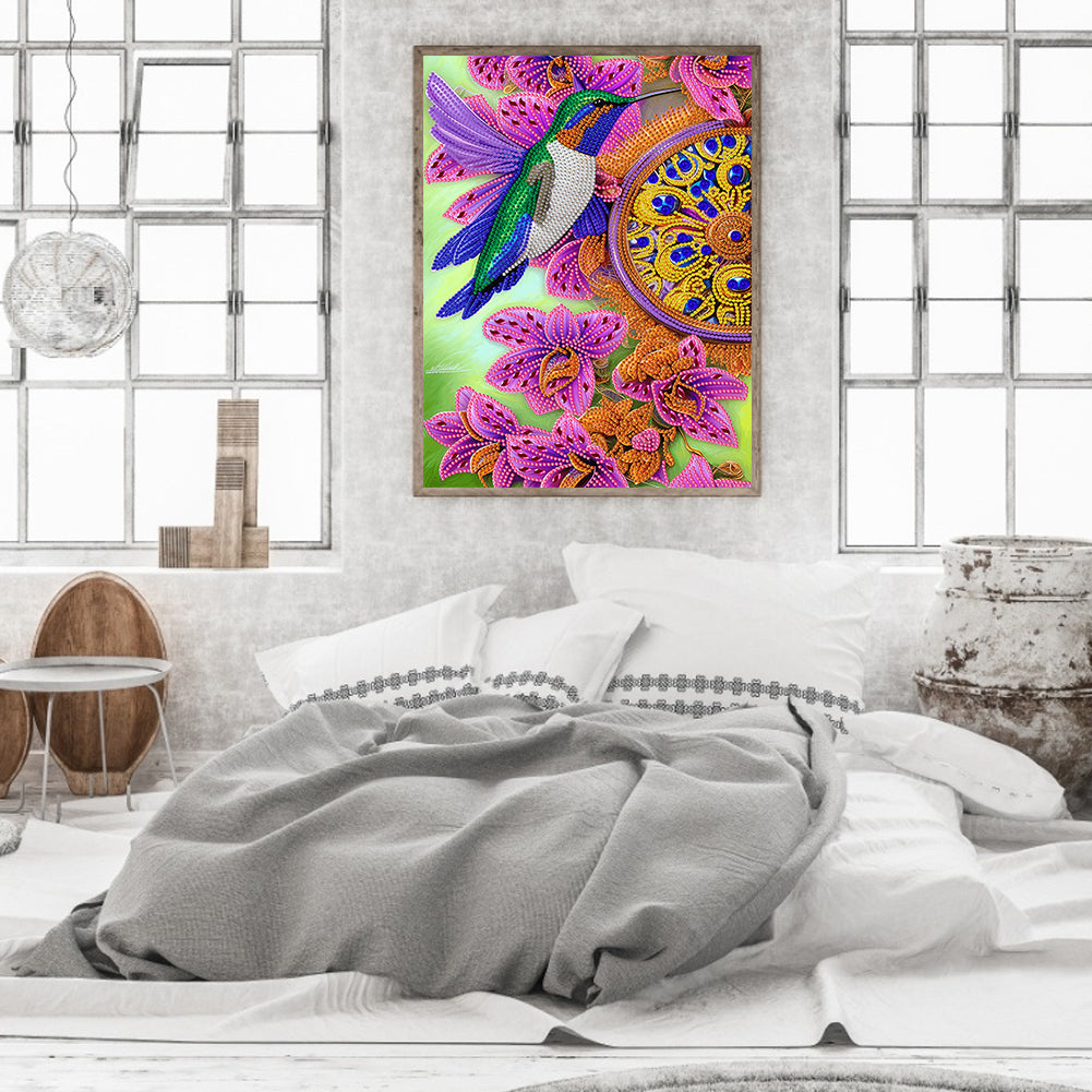 Hummingbird - Full Round Drill Diamond Painting 30*40CM