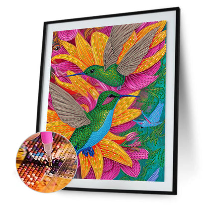 Hummingbird - Full Round Drill Diamond Painting 30*40CM