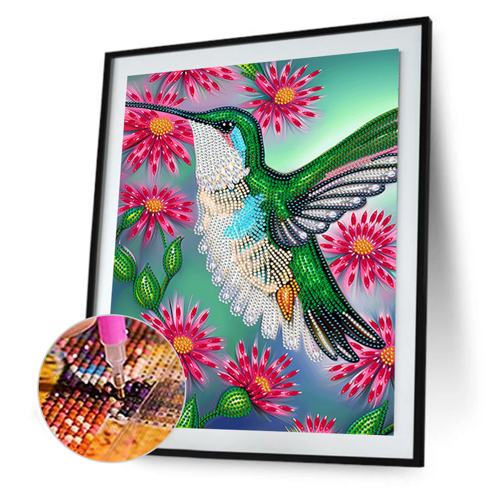 Hummingbird - Full Round Drill Diamond Painting 30*40CM