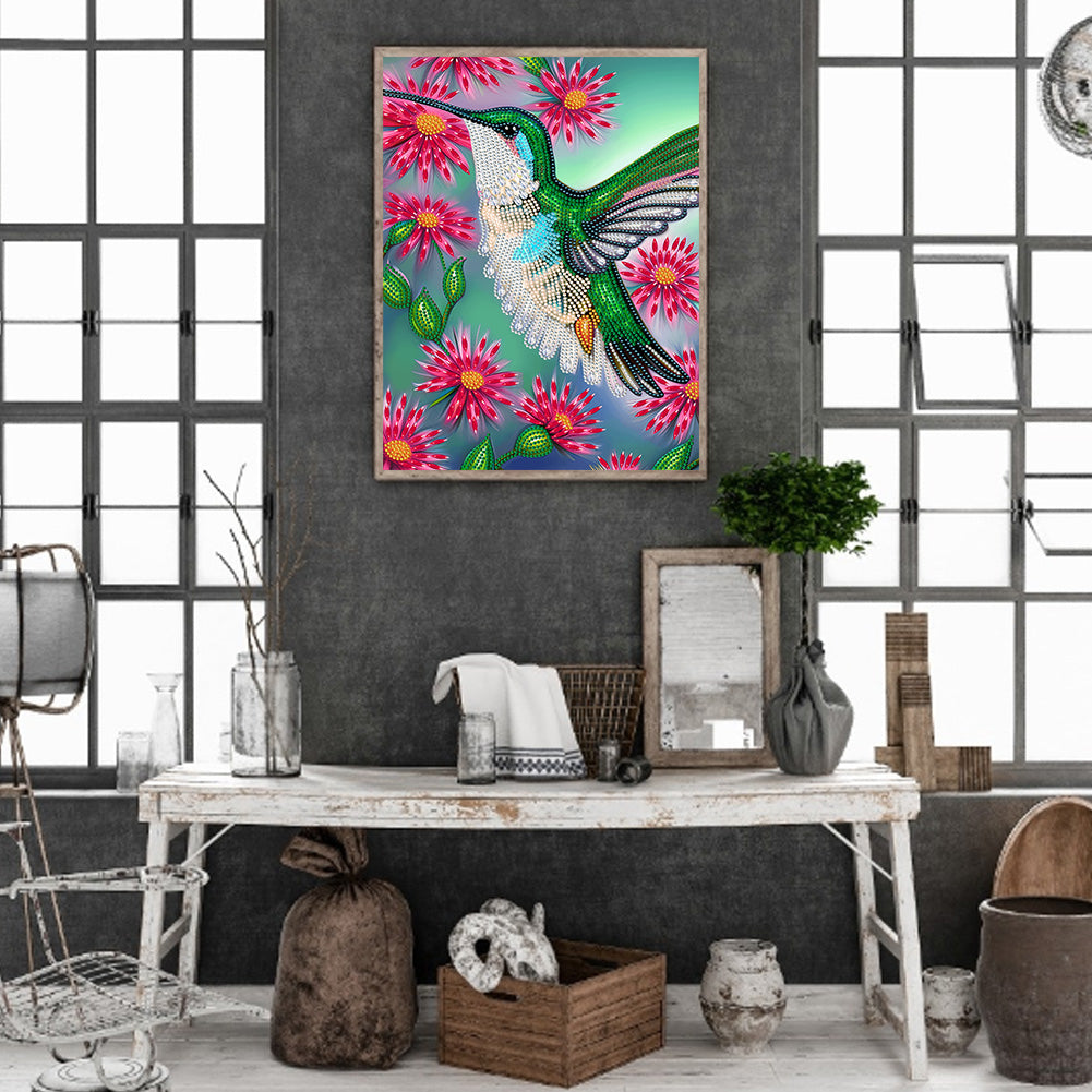 Hummingbird - Full Round Drill Diamond Painting 30*40CM