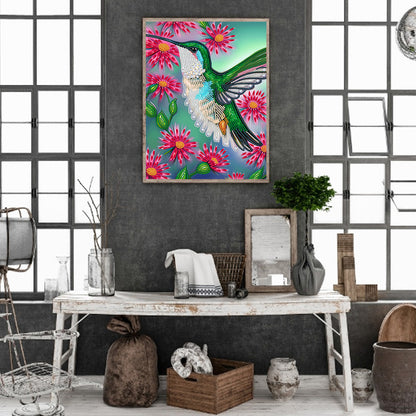 Hummingbird - Full Round Drill Diamond Painting 30*40CM