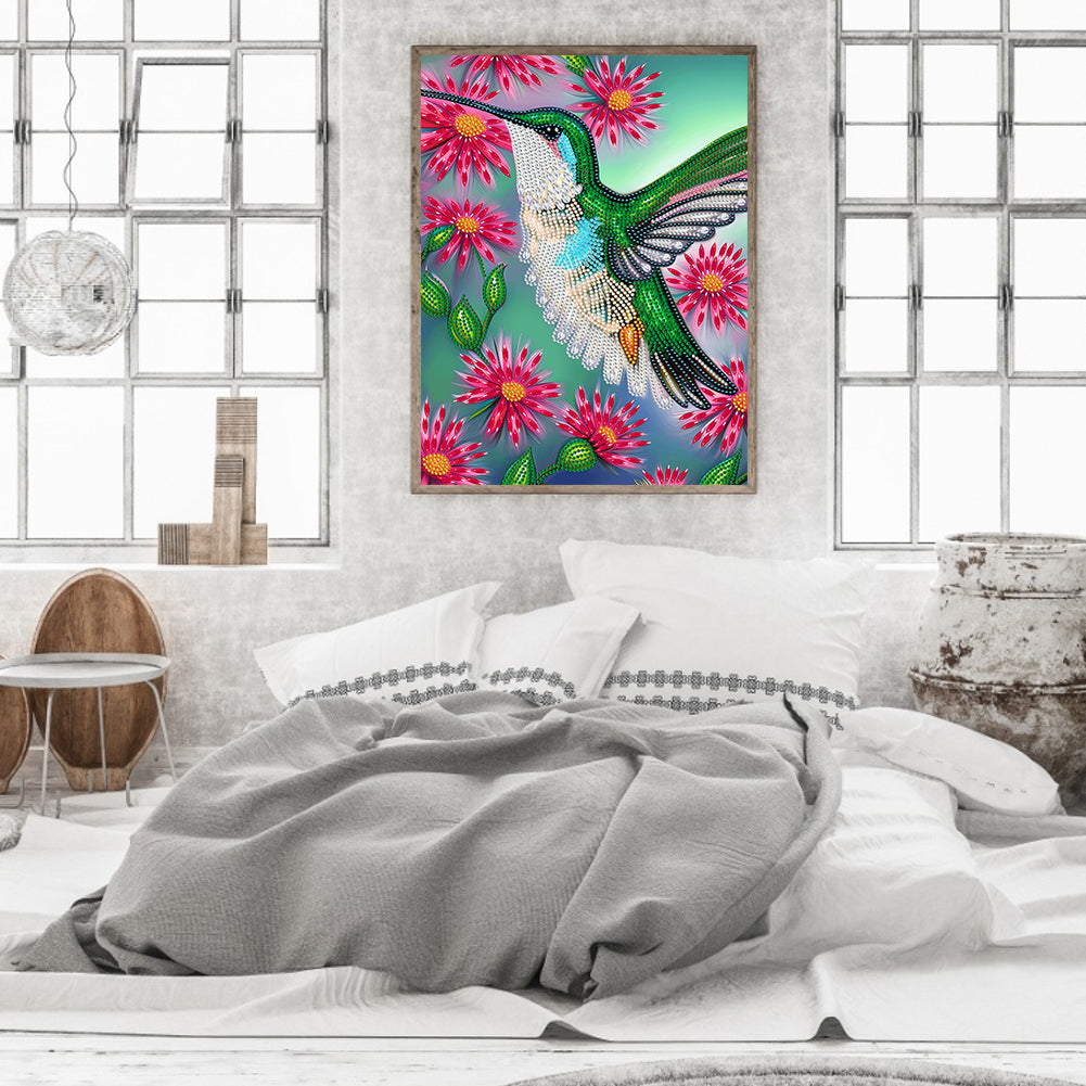 Hummingbird - Full Round Drill Diamond Painting 30*40CM