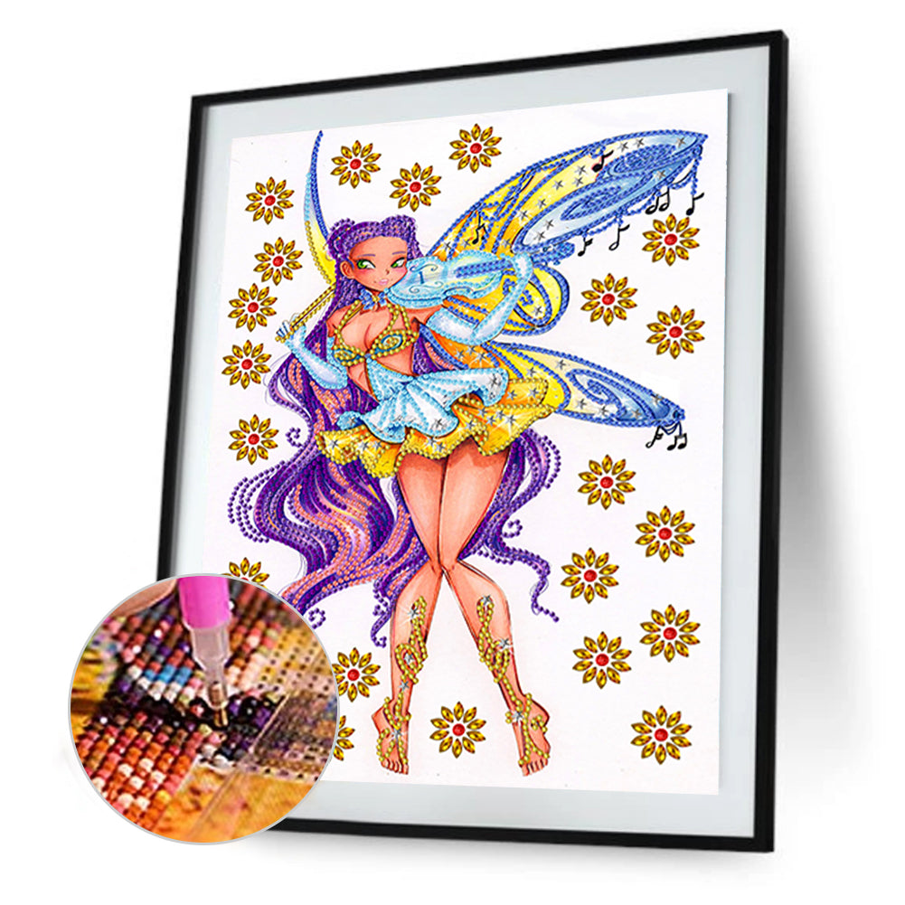 Fairy - Special Shaped Drill Diamond Painting 30*40CM