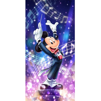 Disney Mickey Musician - Full Round Drill Diamond Painting 40*70CM