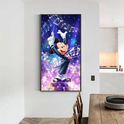 Disney Mickey Musician - Full Round Drill Diamond Painting 40*70CM