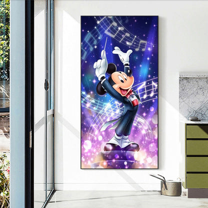 Disney Mickey Musician - Full Round Drill Diamond Painting 40*70CM