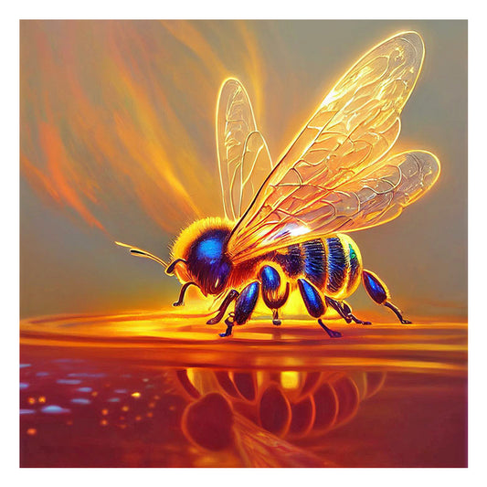 Bee - Full Round Drill Diamond Painting 30*30CM