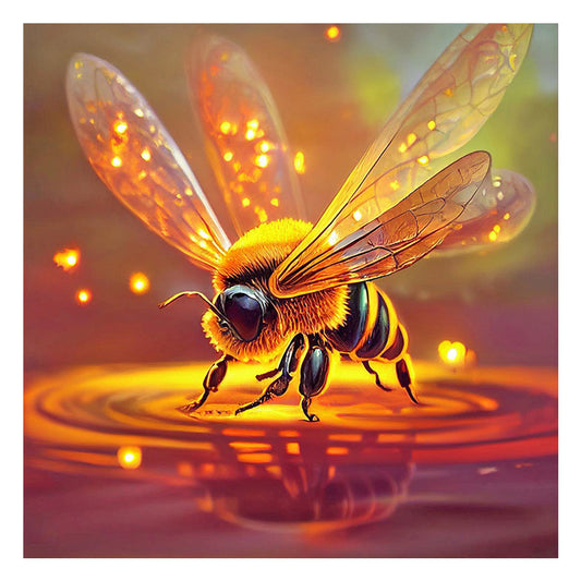 Bee - Full Round Drill Diamond Painting 30*30CM