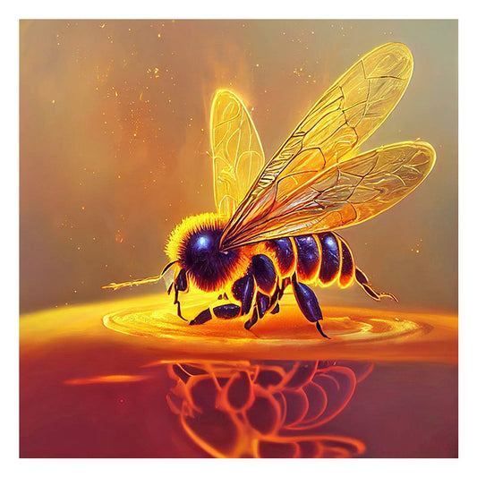 Bee - Full Round Drill Diamond Painting 30*30CM