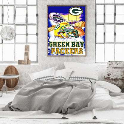 American Football Field - Full Square Drill Diamond Painting 30*40CM