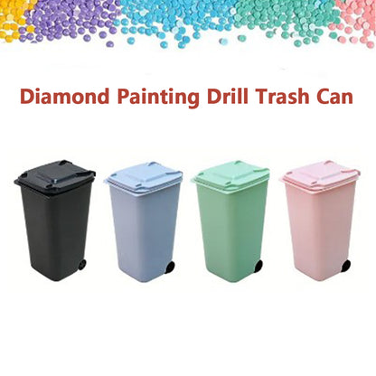 Mini Clean Trash Desk 650ml Cleaning Barrel Plastic Wastebasket for Coffee Table