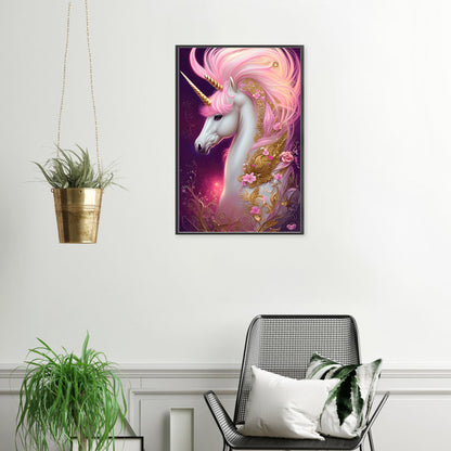 Elegant Unicorn - Full Round Drill Diamond Painting 40*60CM