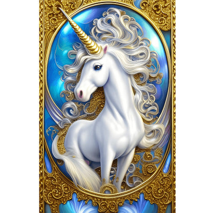 Elegant Unicorn - Full Round Drill Diamond Painting 40*60CM