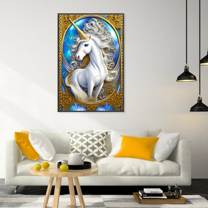 Elegant Unicorn - Full Round Drill Diamond Painting 40*60CM