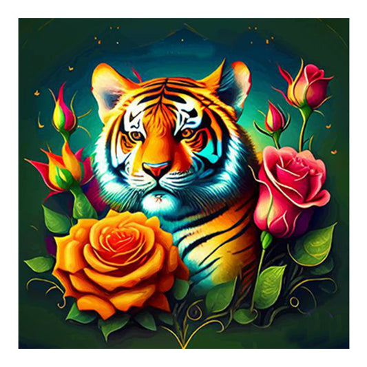 Tiger - Full Round Drill Diamond Painting 35*35CM