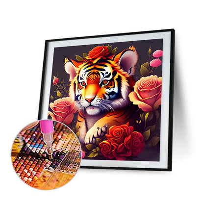 Tiger - Full Round Drill Diamond Painting 35*35CM